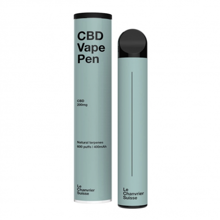 Le Chanvrier Suisse - Puff CBD Natural terpènes - 600 puffs