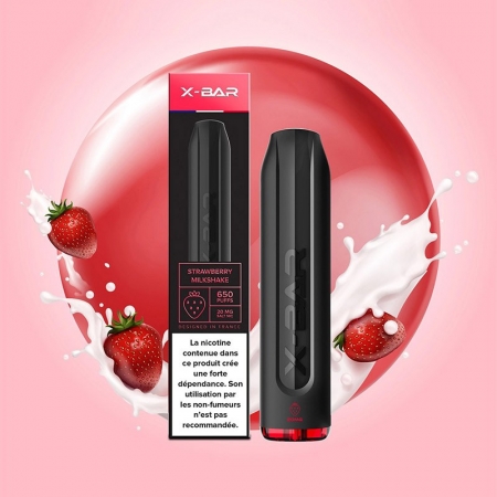 X BAR - Strawberry Milkshake - 650 puffs