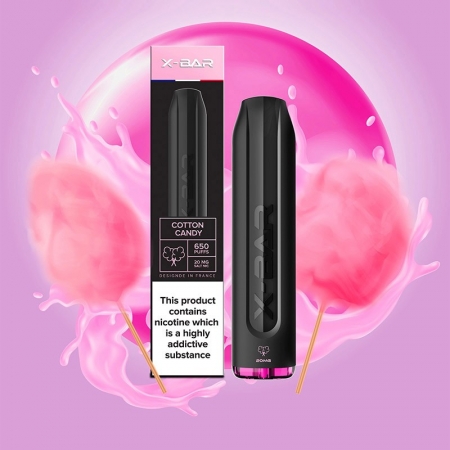X BAR - Cotton Candy - 650 puffs