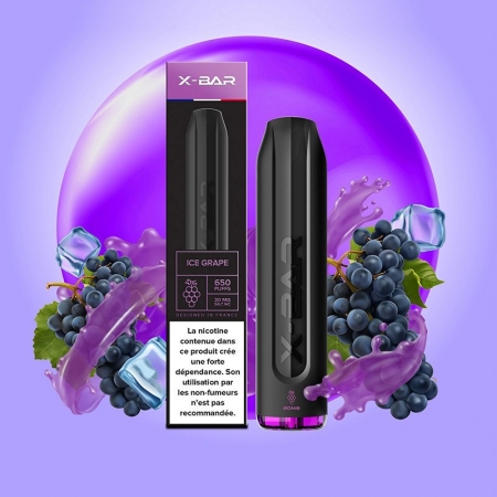 X BAR - Ice Grape - 650 puffs